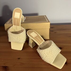Dolce vita Nandy Pearl Vanilla slip in heels